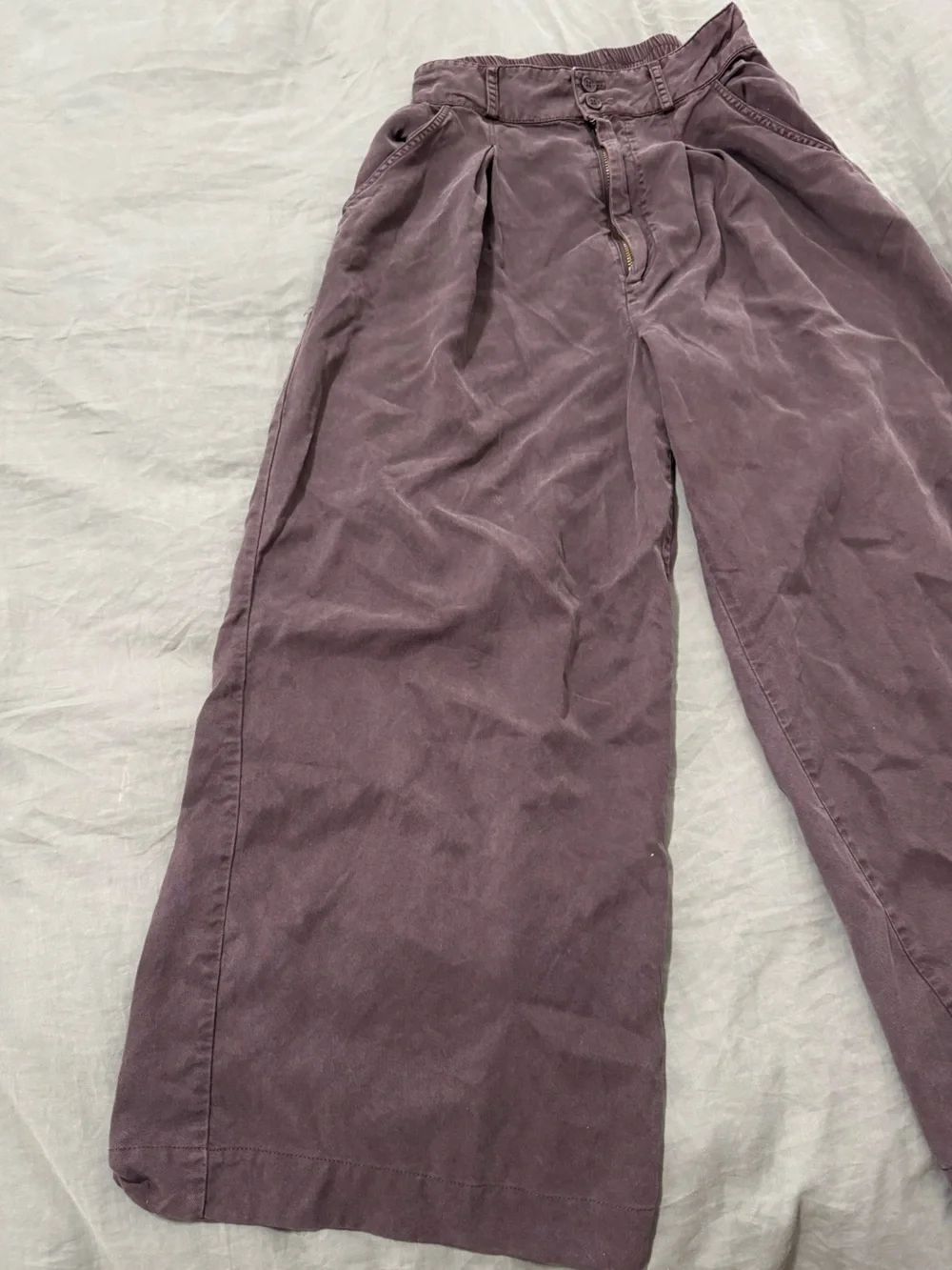 Vintage Wide-Leg Trouser Pants - Picture 2 of 4